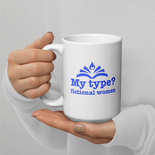 White glossy mug